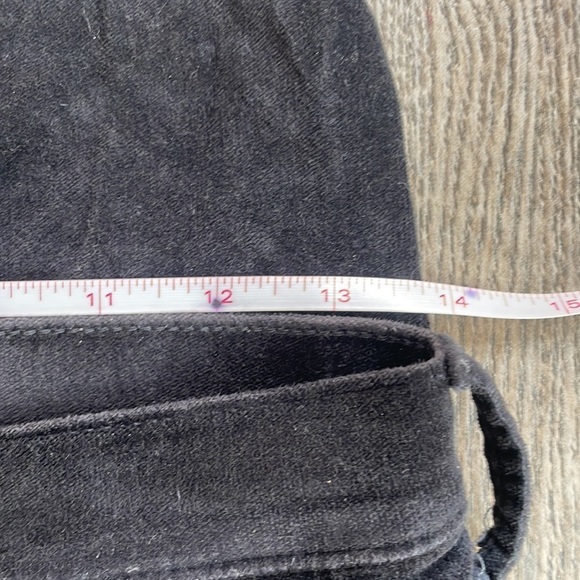 Gap Women’s Black Velvet True Skinny High Rise Pants, size 27R - Picture 4 of 10